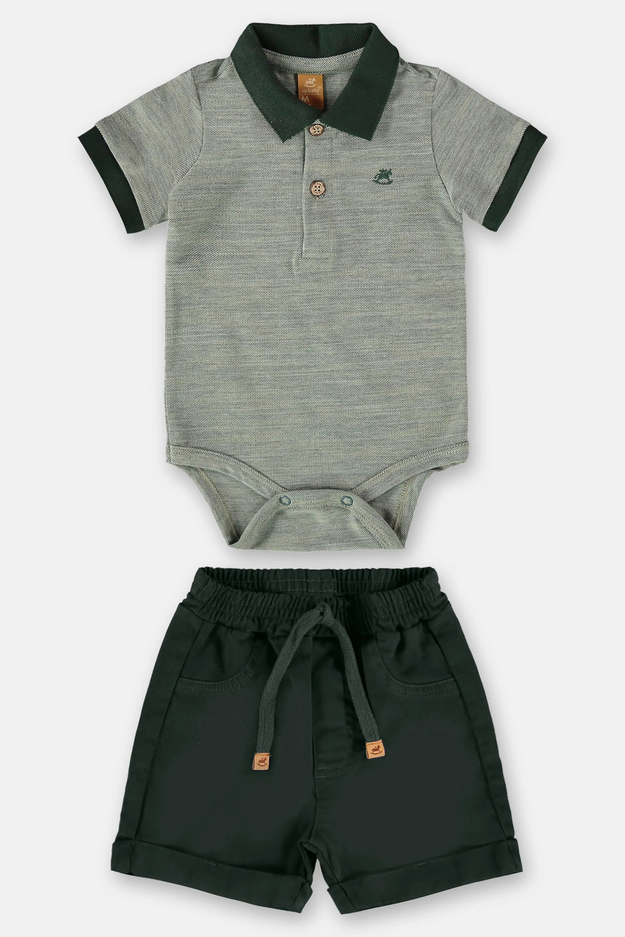 2 Piece Boys Bodysuit & Shorts