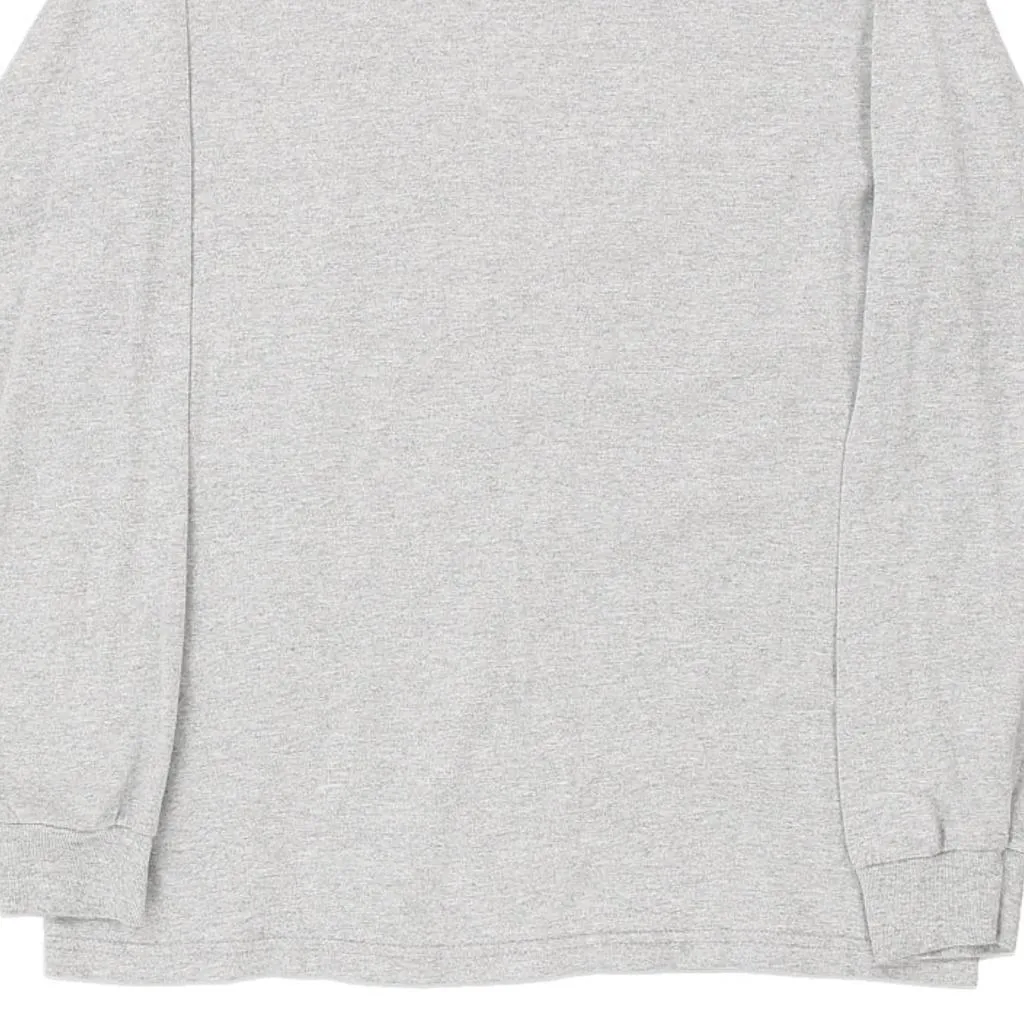 Age 14 Adidas Long Sleeve T-Shirt - Large Grey Cotton