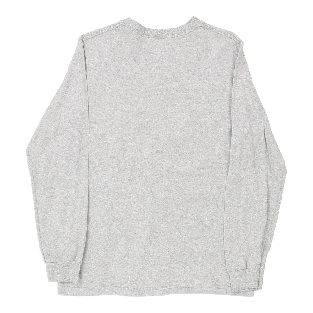 Age 14 Adidas Long Sleeve T-Shirt - Large Grey Cotton