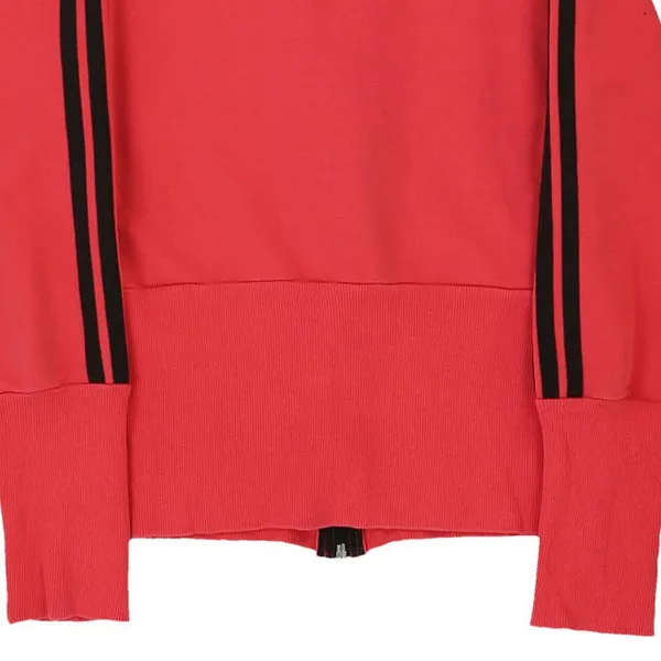 Age 9-10 Adidas Track Jacket - Small Red Polyester