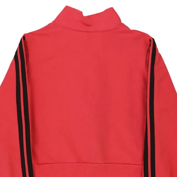Age 9-10 Adidas Track Jacket - Small Red Polyester