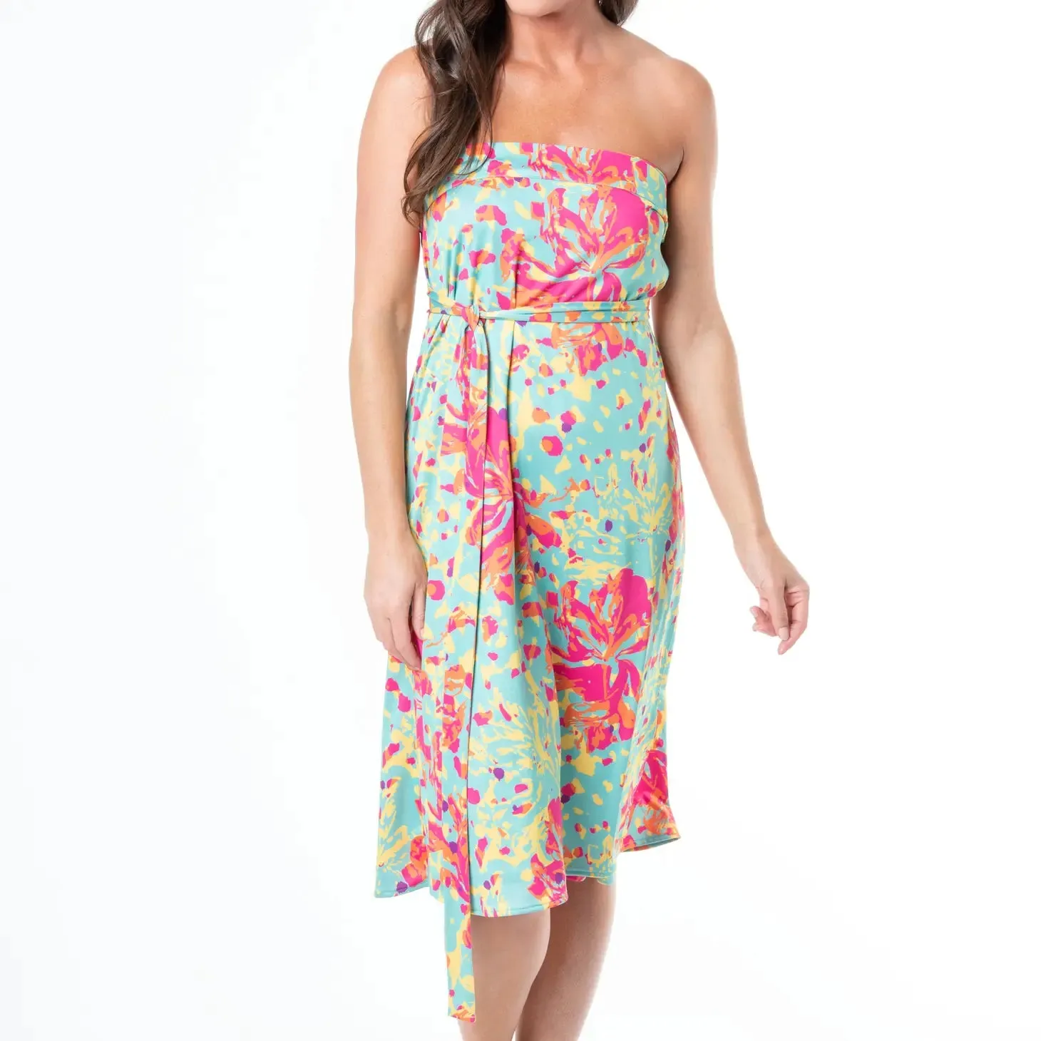 Bella Pink 4-In-1 Reversible Wrap Dress