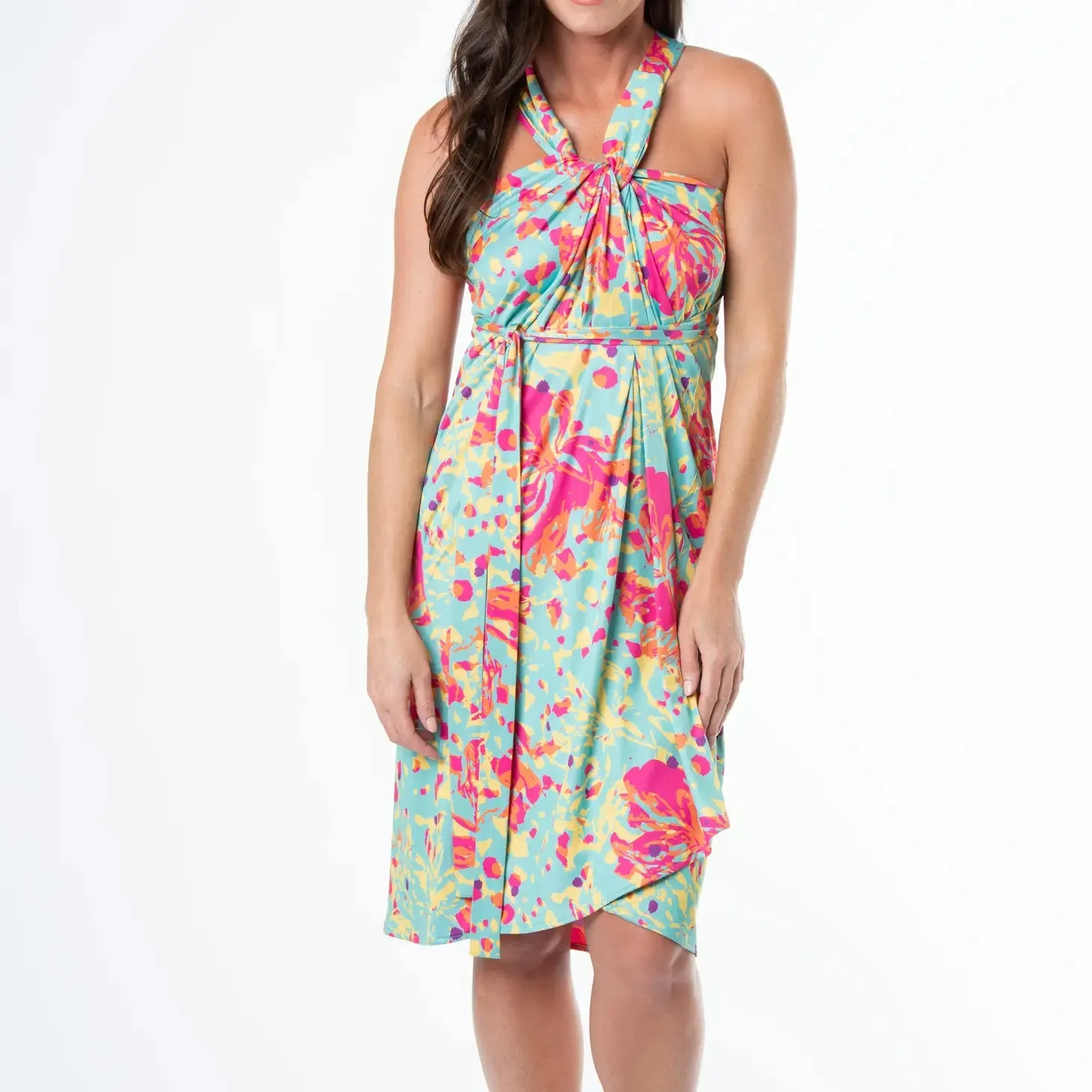 Bella Pink 4-In-1 Reversible Wrap Dress