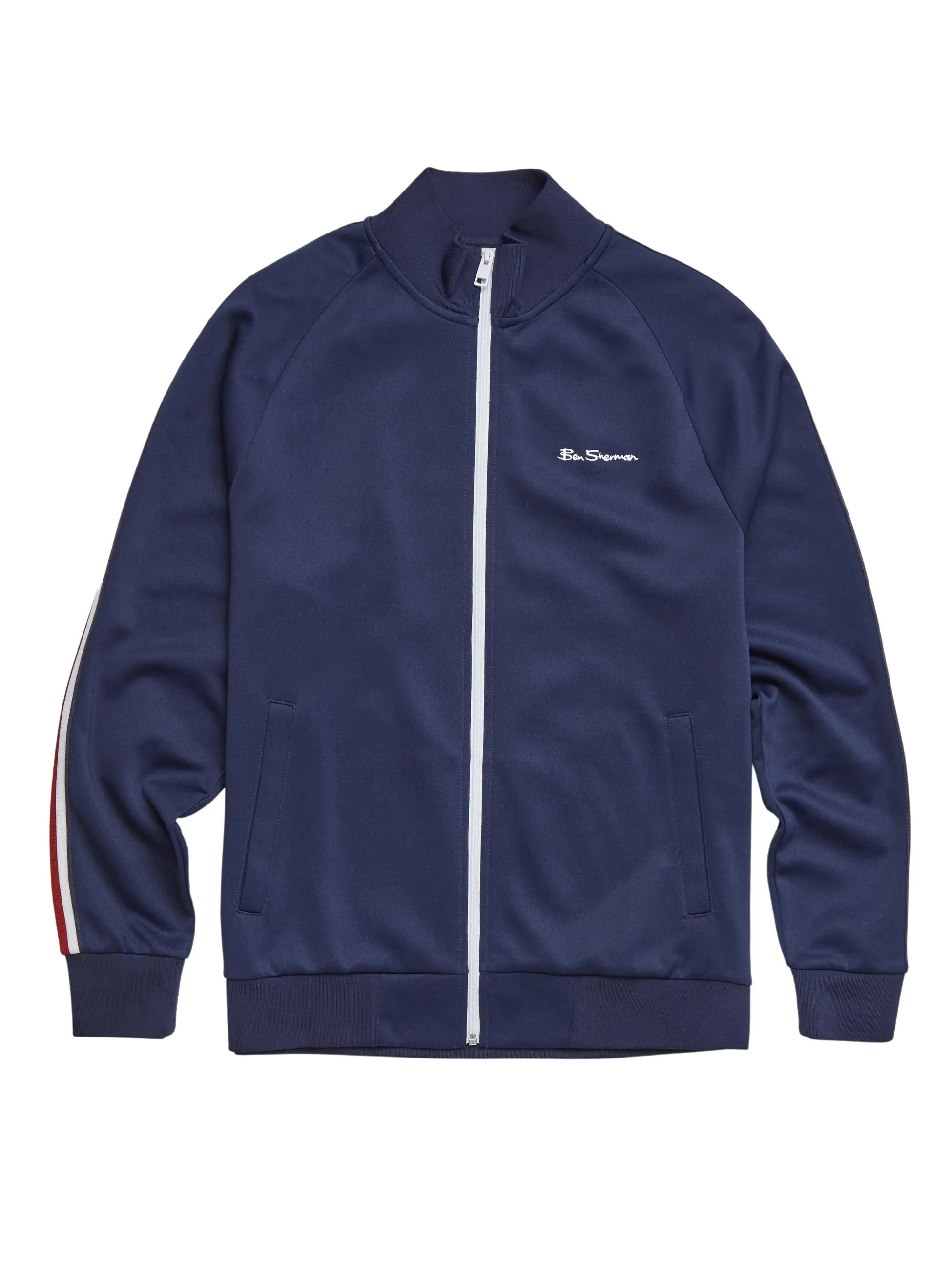 Ben Sherman House Taped Tricot Track Top - Navy