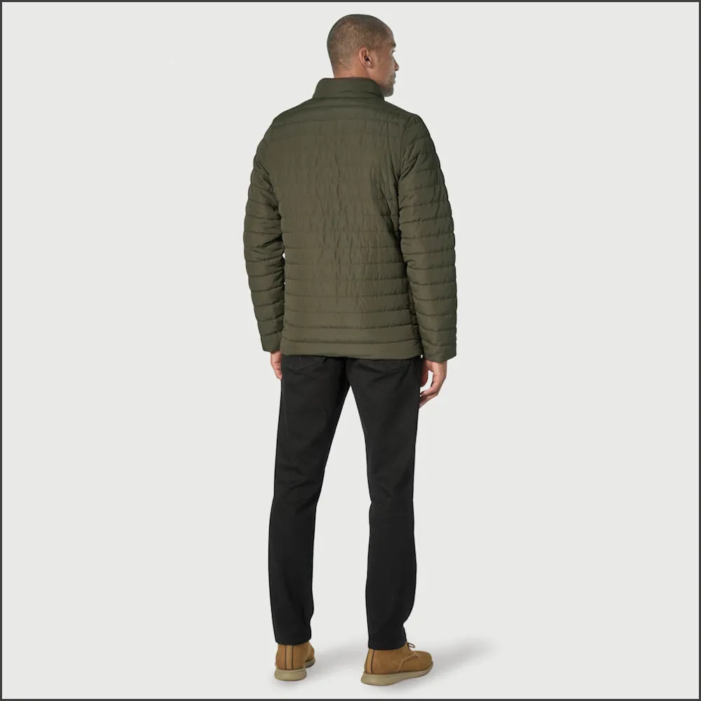 Brook Taverner Orlando Olive Quilted Puffer Jacket Casual==