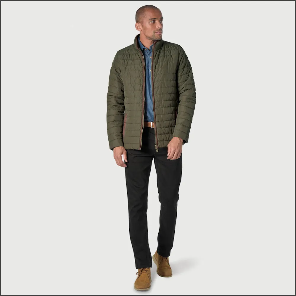 Brook Taverner Orlando Olive Quilted Puffer Jacket Casual==