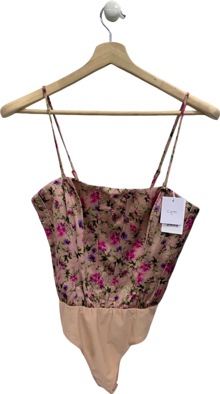 Cami NYC Spring Geranium Tamara Bodysuit Size UK 4