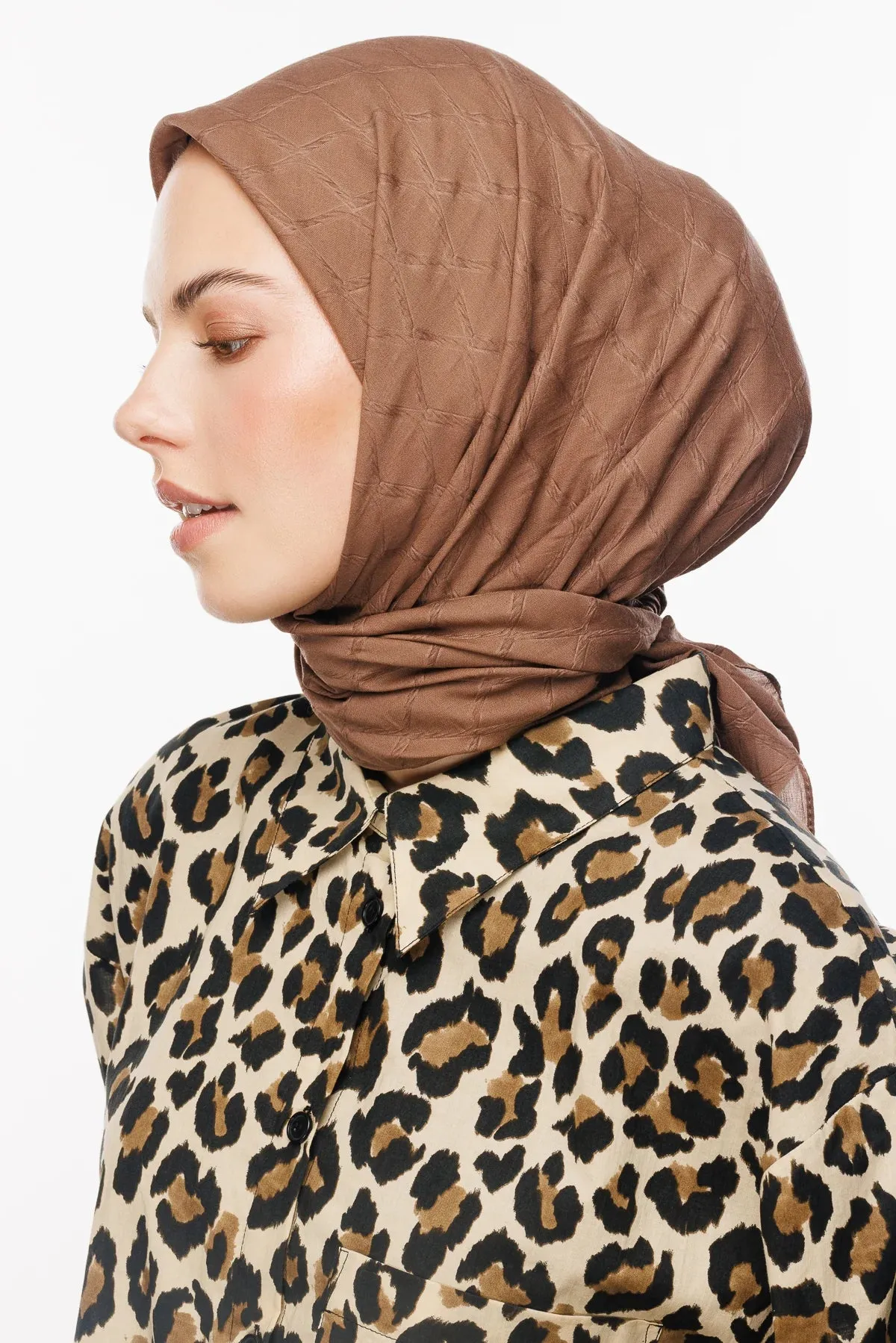 Canyon Bamboo Jacquard Square Scarf