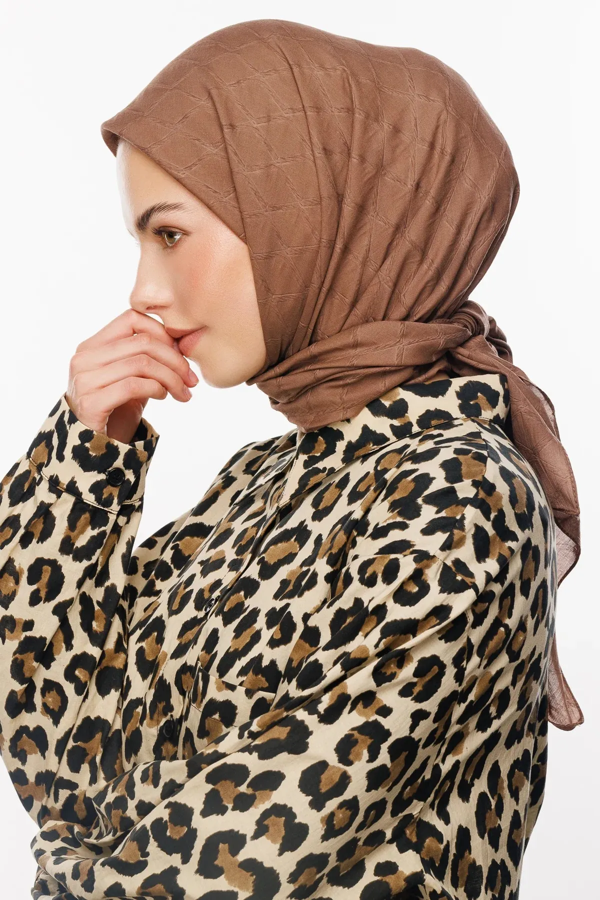 Canyon Bamboo Jacquard Square Scarf