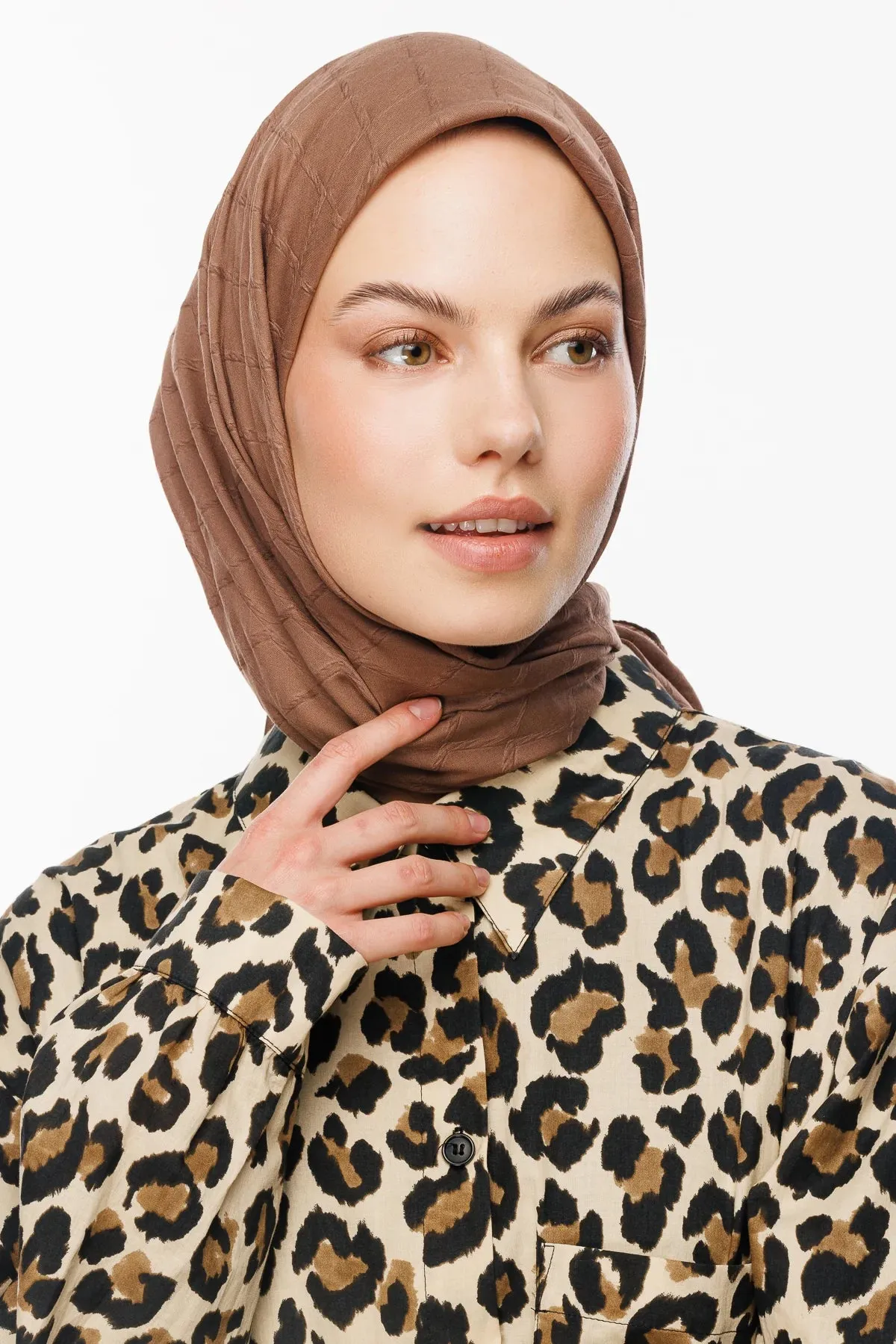 Canyon Bamboo Jacquard Square Scarf