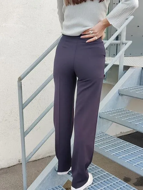 Classic wide pants navy