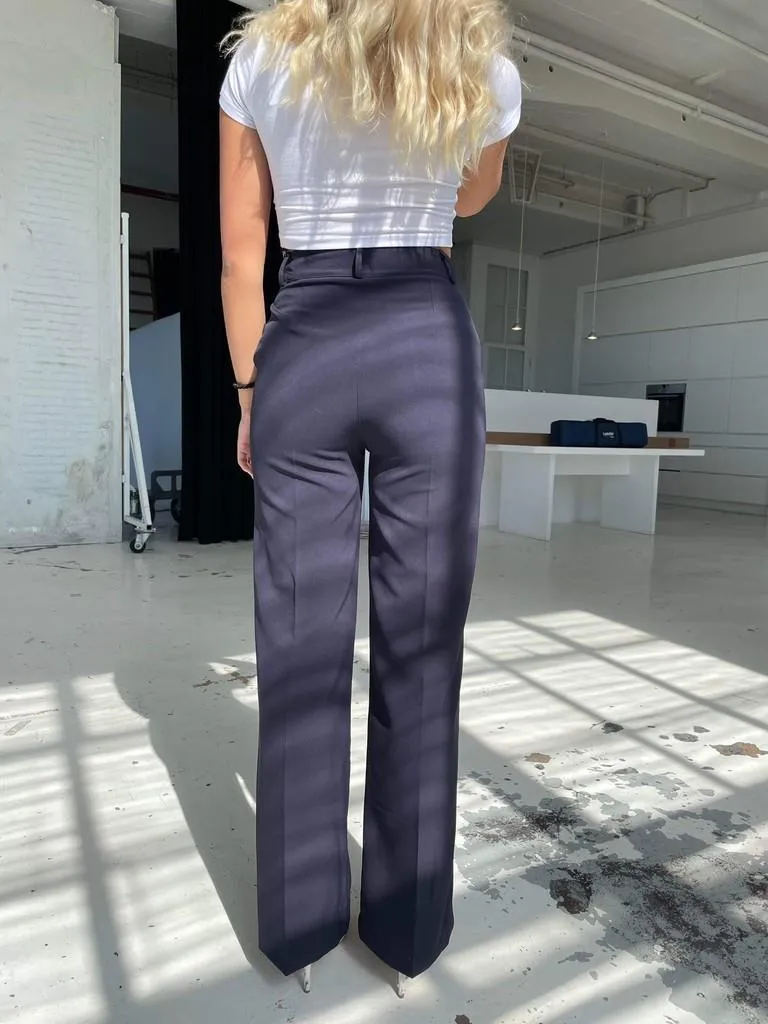 Classic wide pants navy