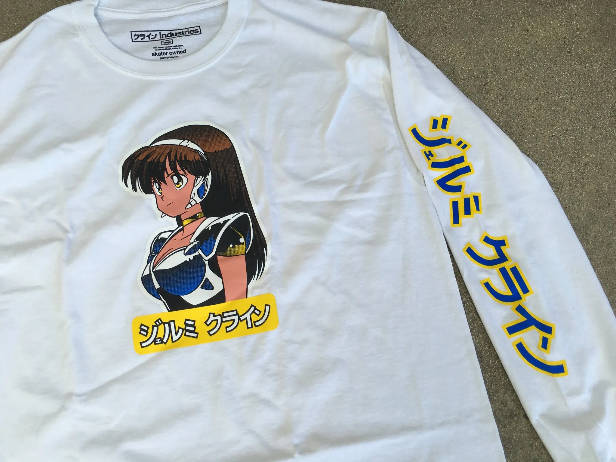 deluxe dream girl LONG SLEEVE t-shirt WHITE
