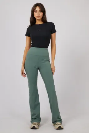 Eve Active Flared Leggings - Green