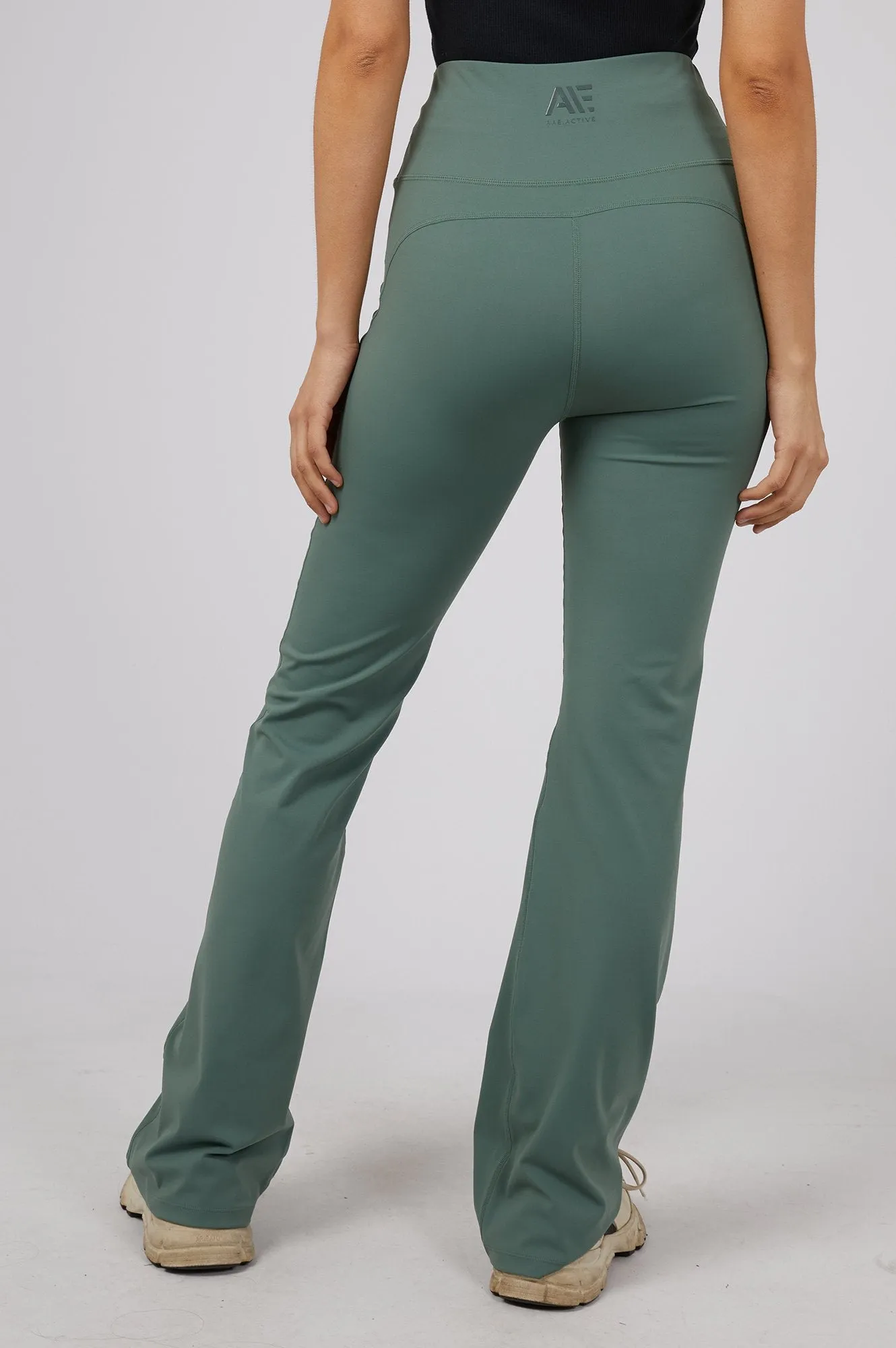 Eve Active Flared Leggings - Green