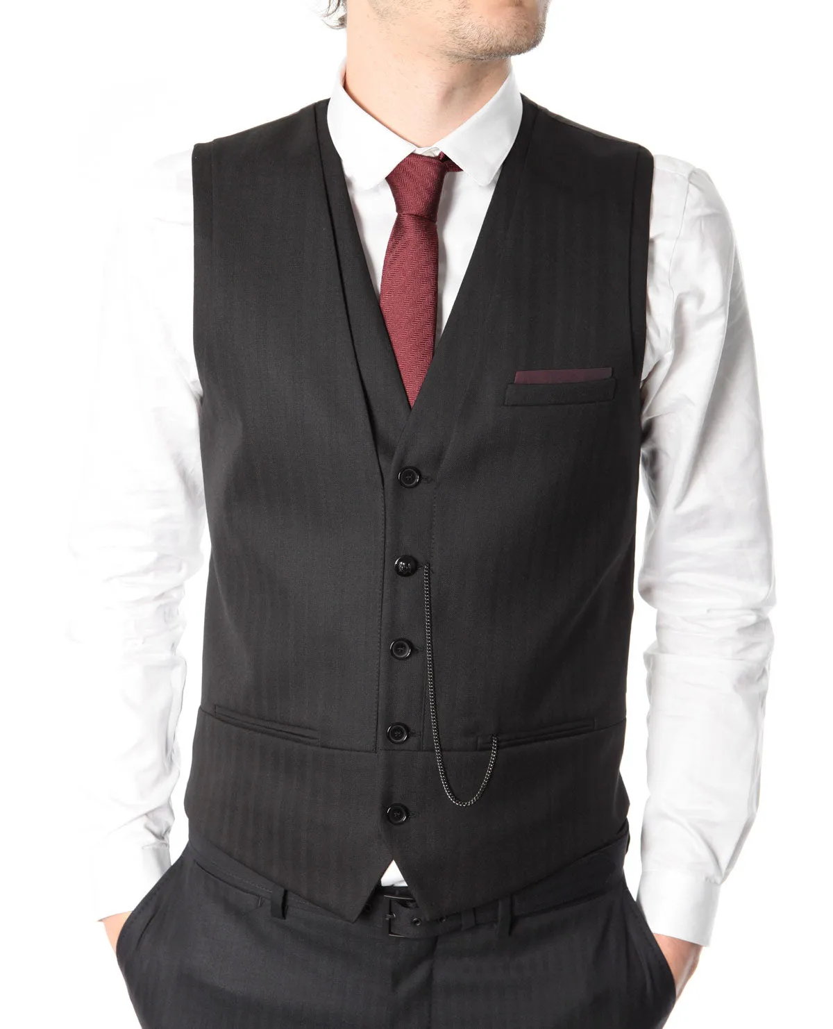 Gilet de costume Noir