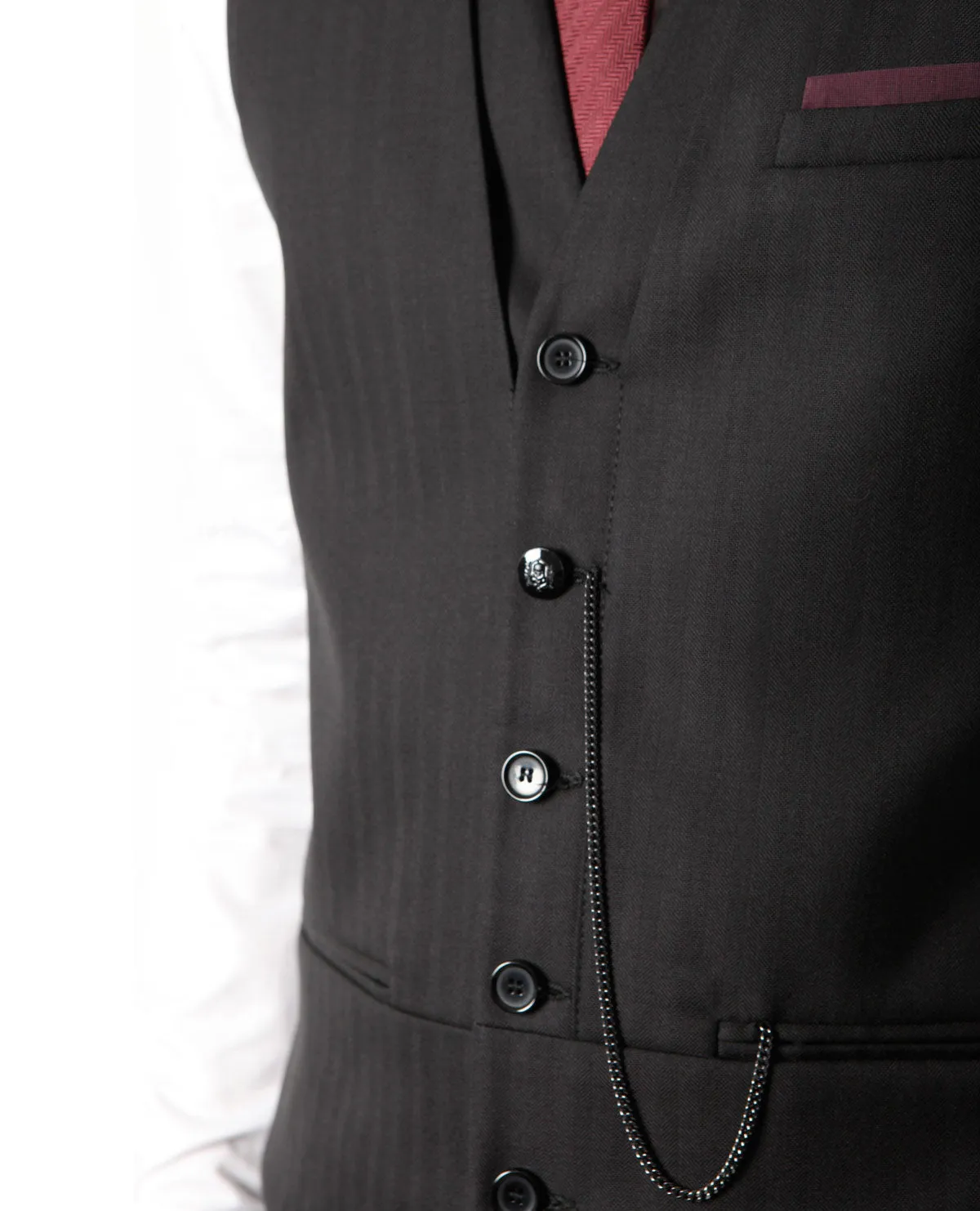 Gilet de costume Noir