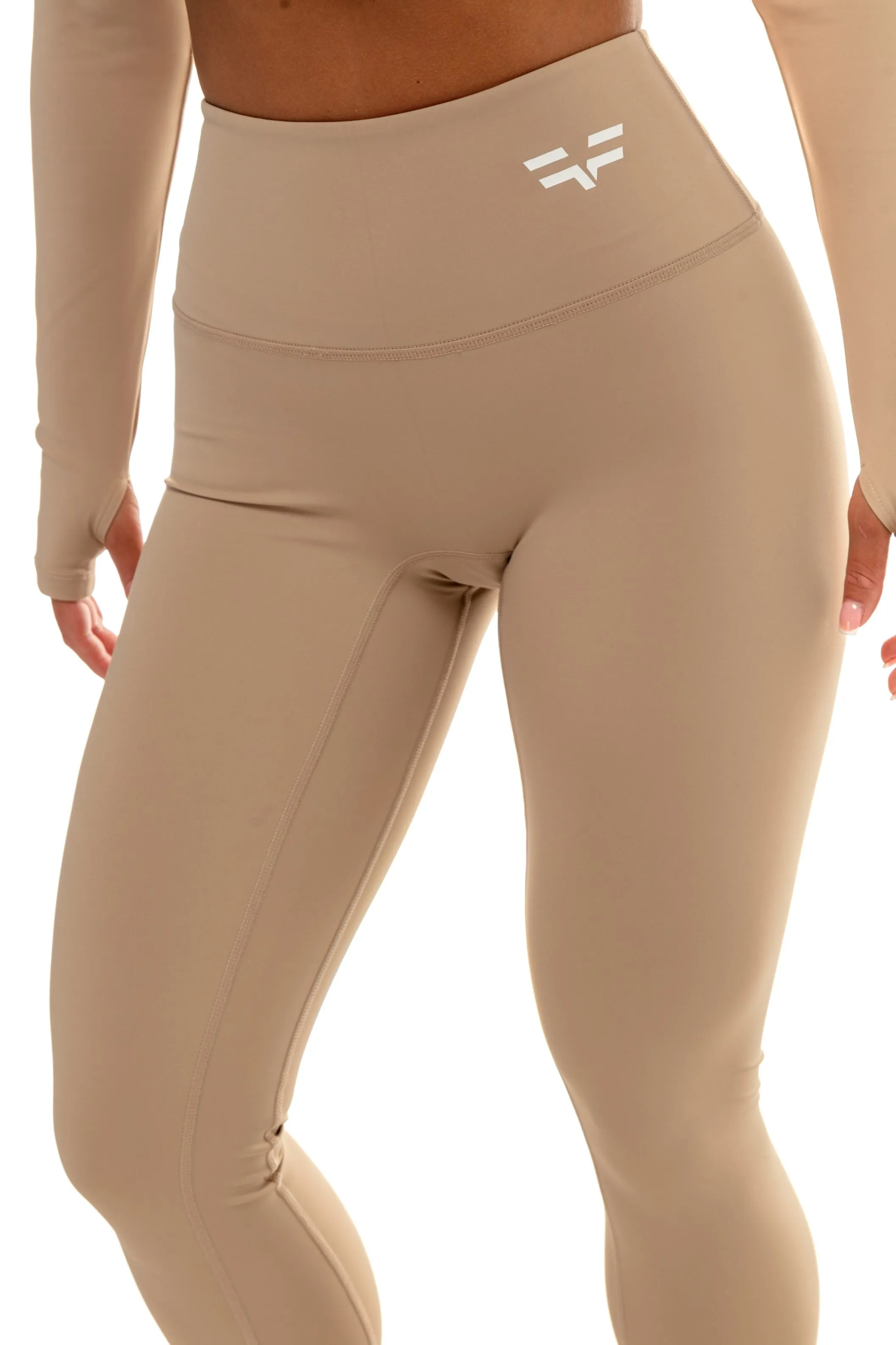 GymFreak Women's Vision Leggings - Sand
