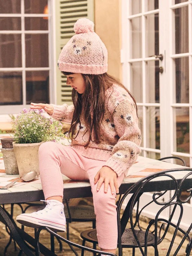 HUXBABY Dusty Rose Rib Legging