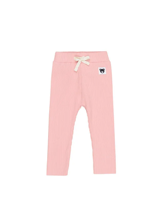 HUXBABY Dusty Rose Rib Legging
