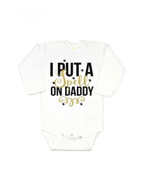 I Put A Spell On Daddy Baby Bodysuit