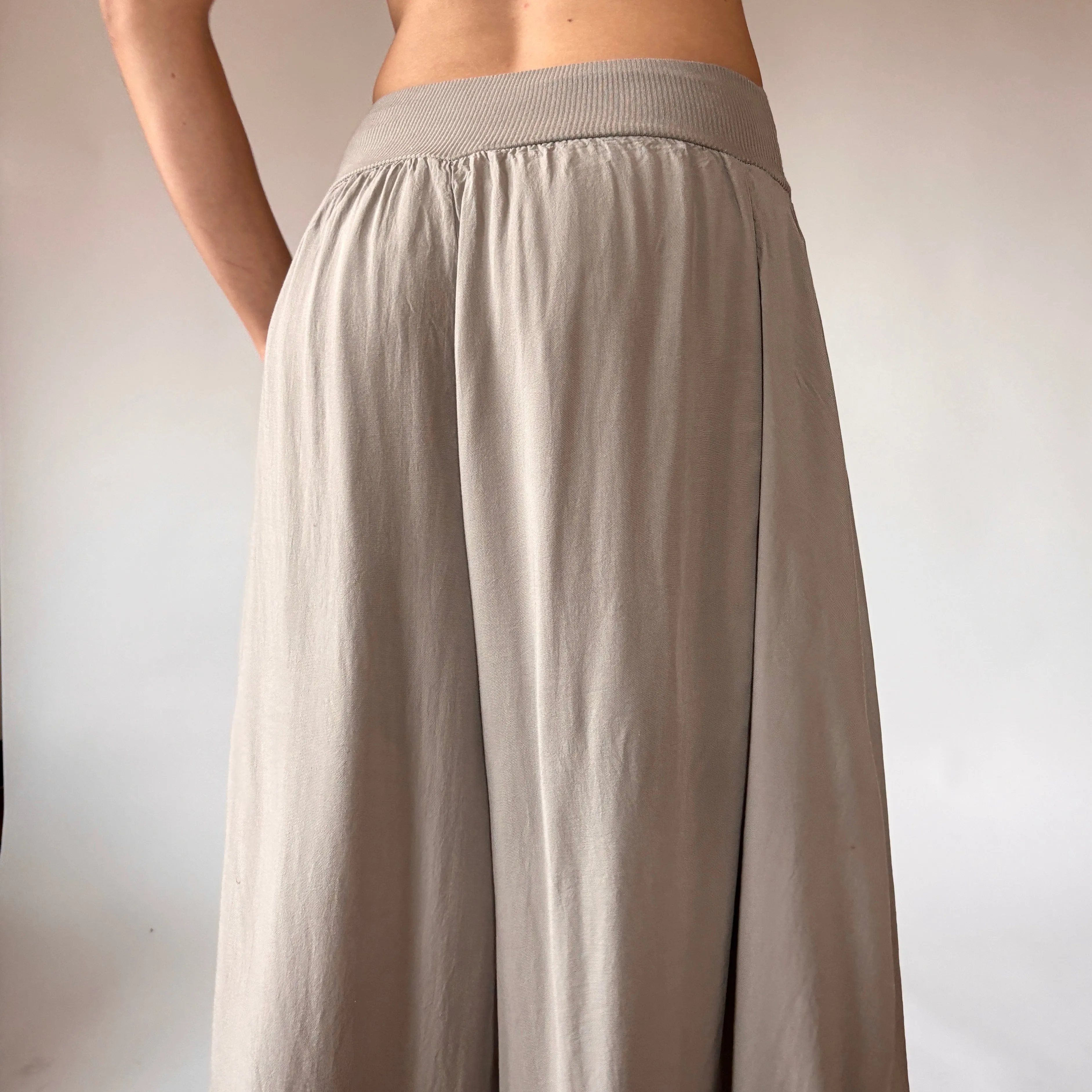Italian Silk Slate Pants (XS/S)