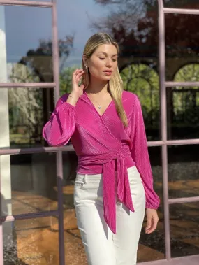 LA1125-2SS wrap blouse