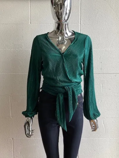 LA1125-2SS wrap blouse