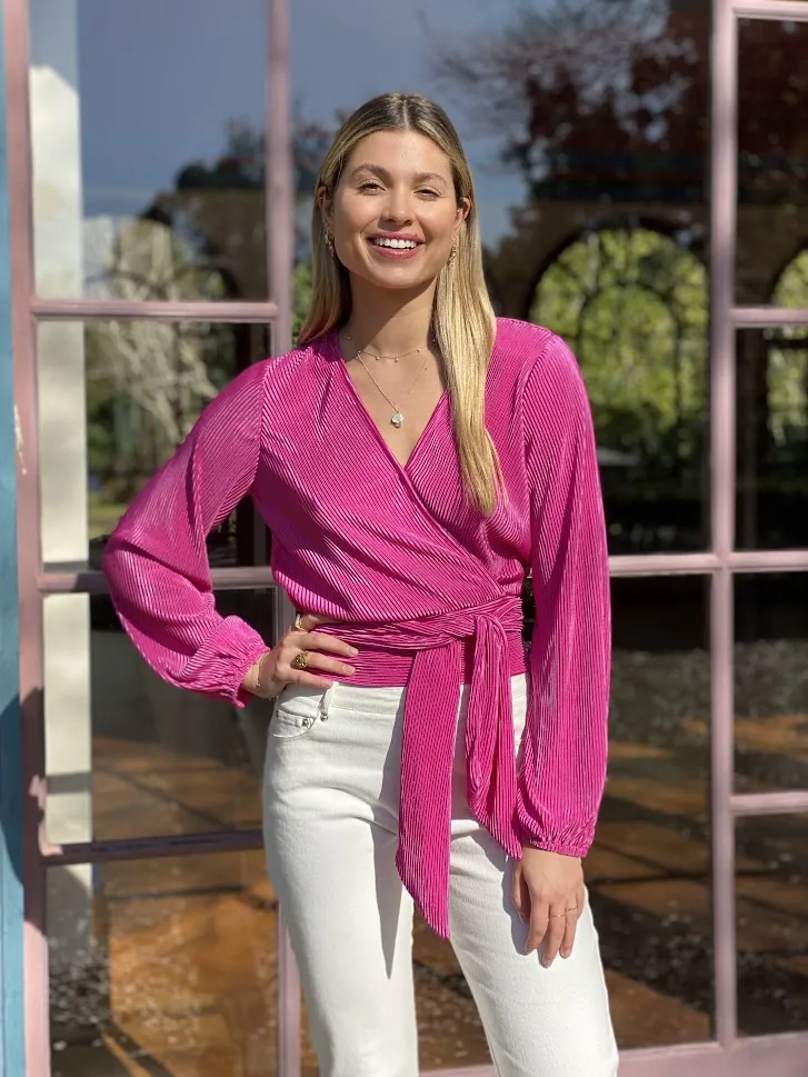 LA1125-2SS wrap blouse