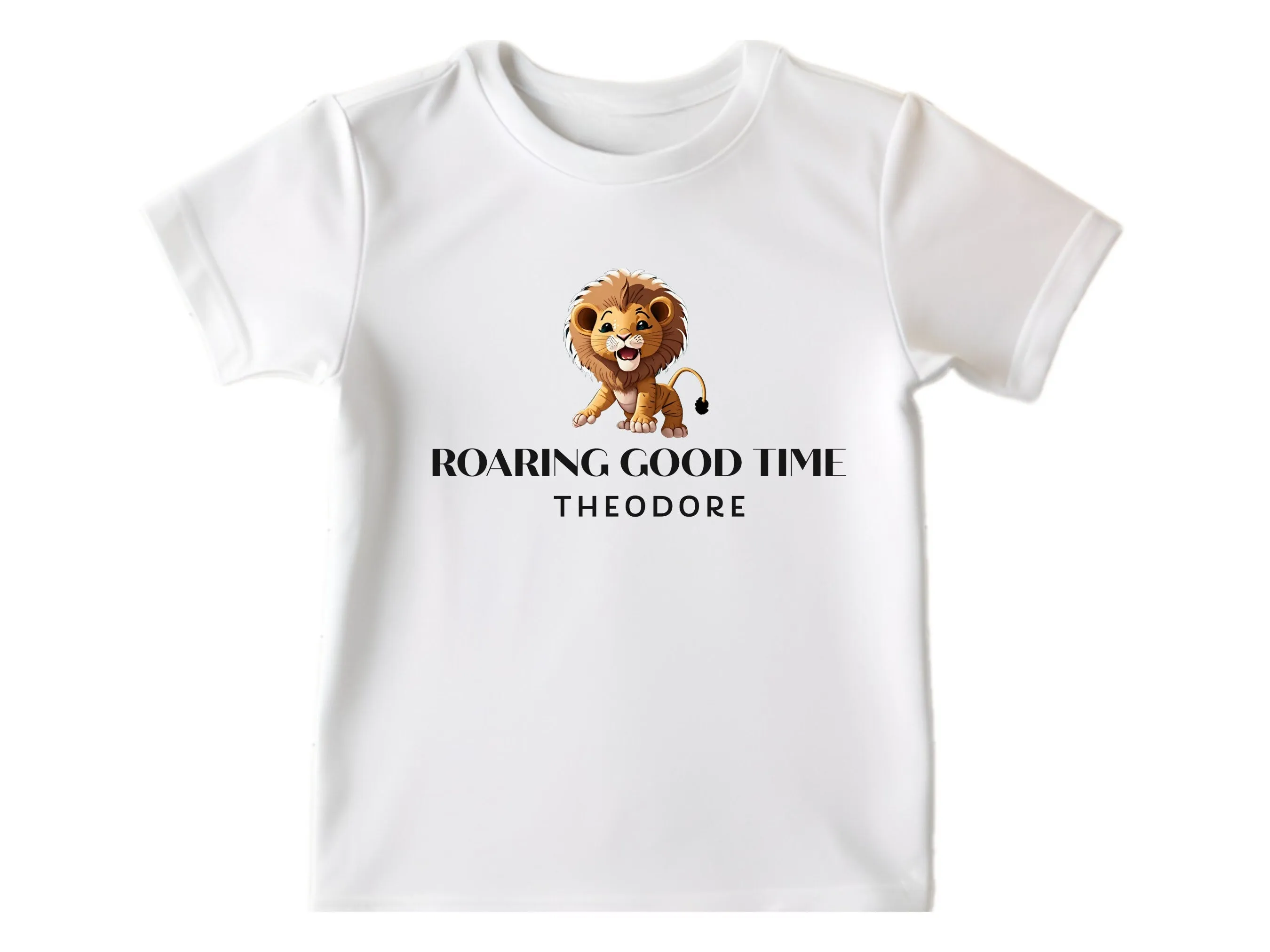 Long Sleeve Custom Name Baby Boy Baby Bodysuit, Roaring Good Time Bodysuit