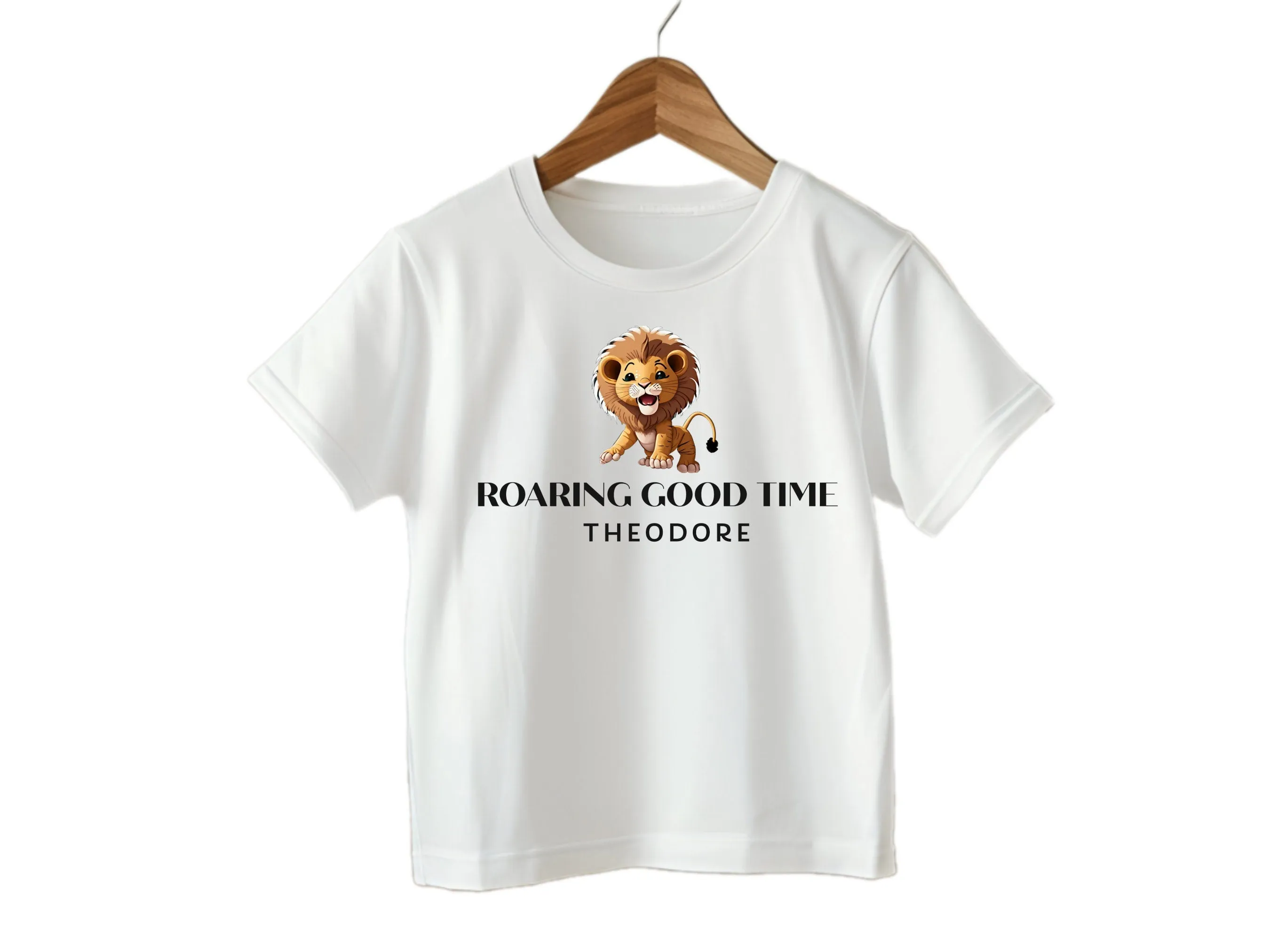 Long Sleeve Custom Name Baby Boy Baby Bodysuit, Roaring Good Time Bodysuit