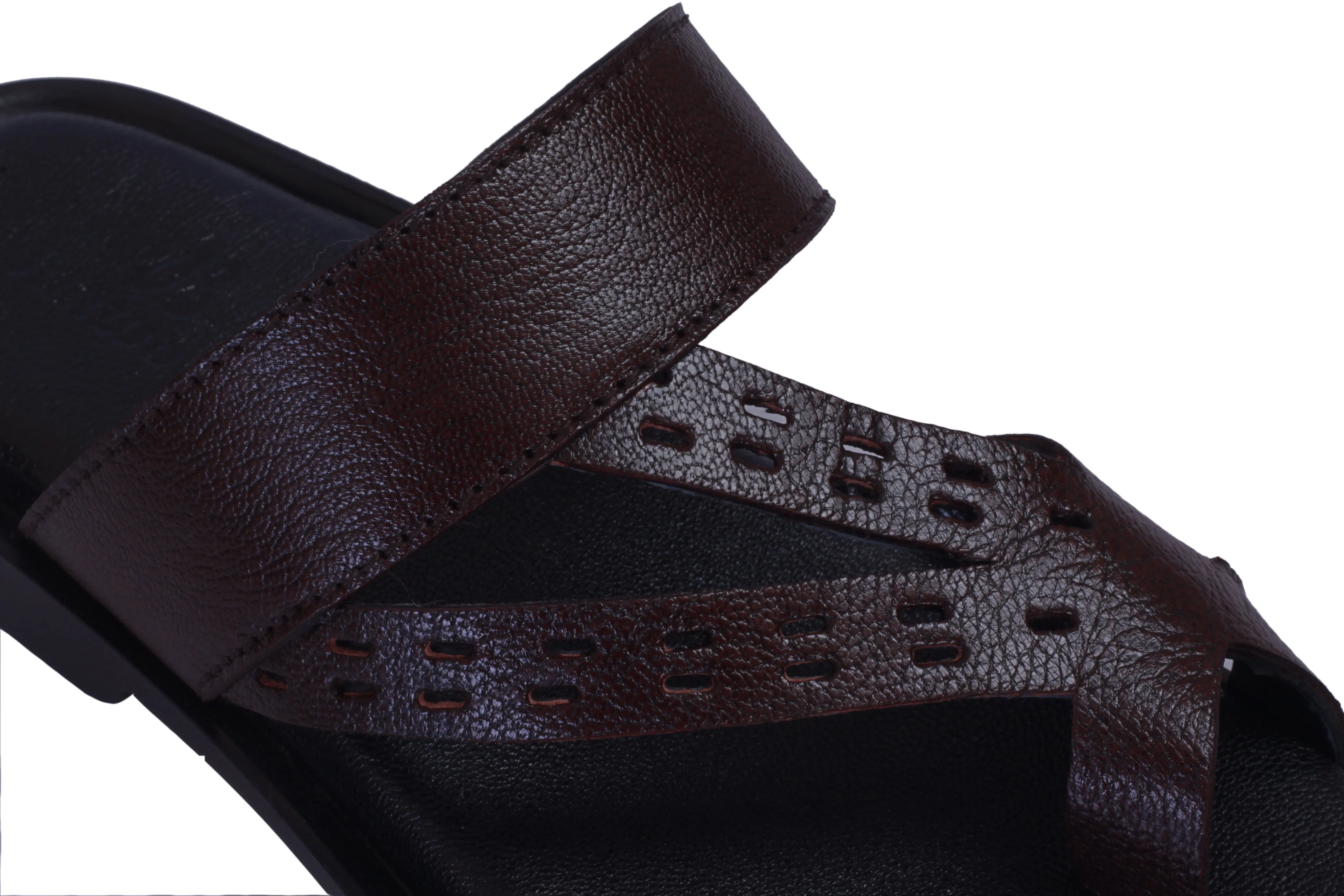 Luxurious Leather Slide Slippers for men's