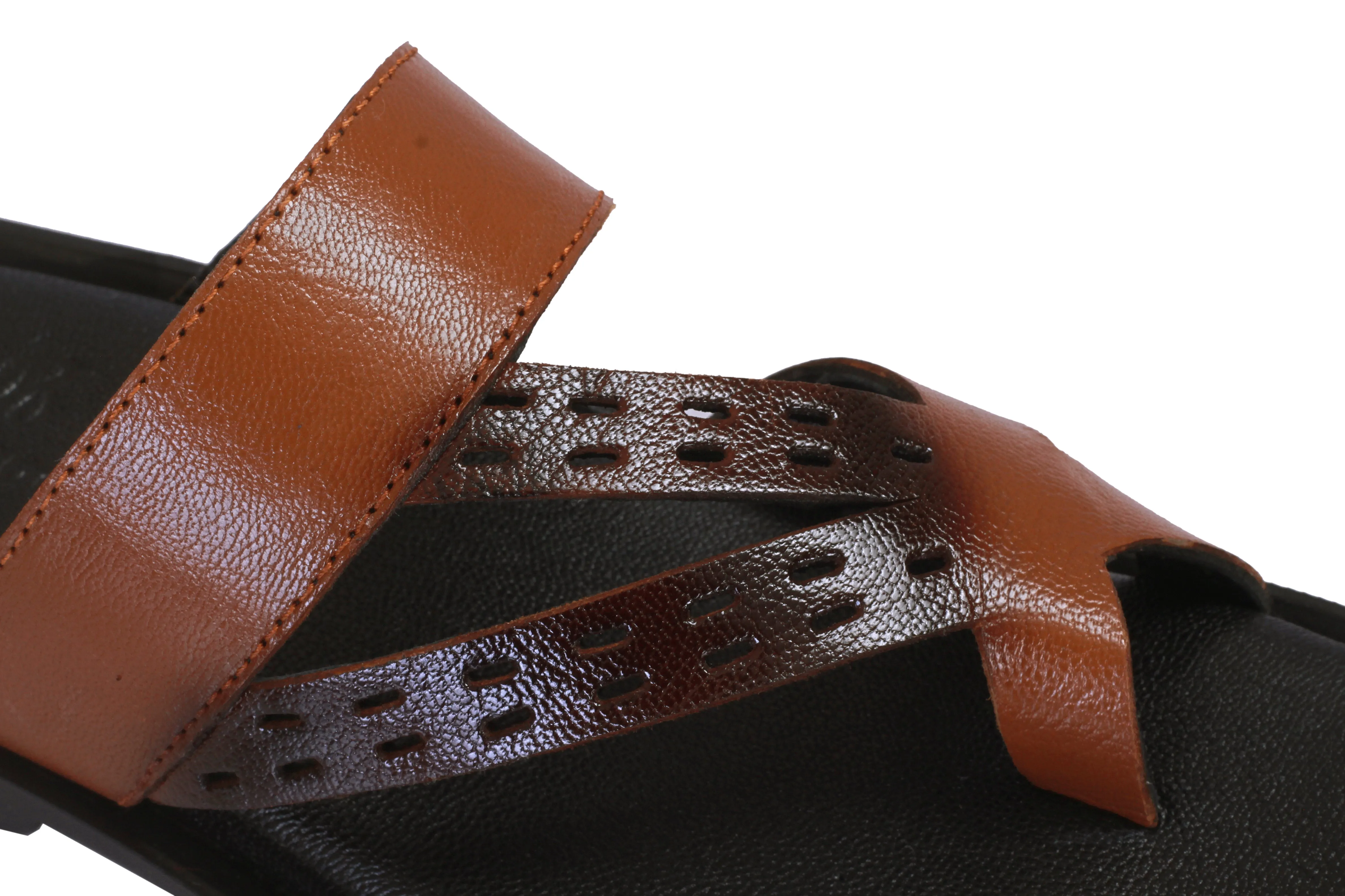 Luxurious Leather Slide Slippers for men's
