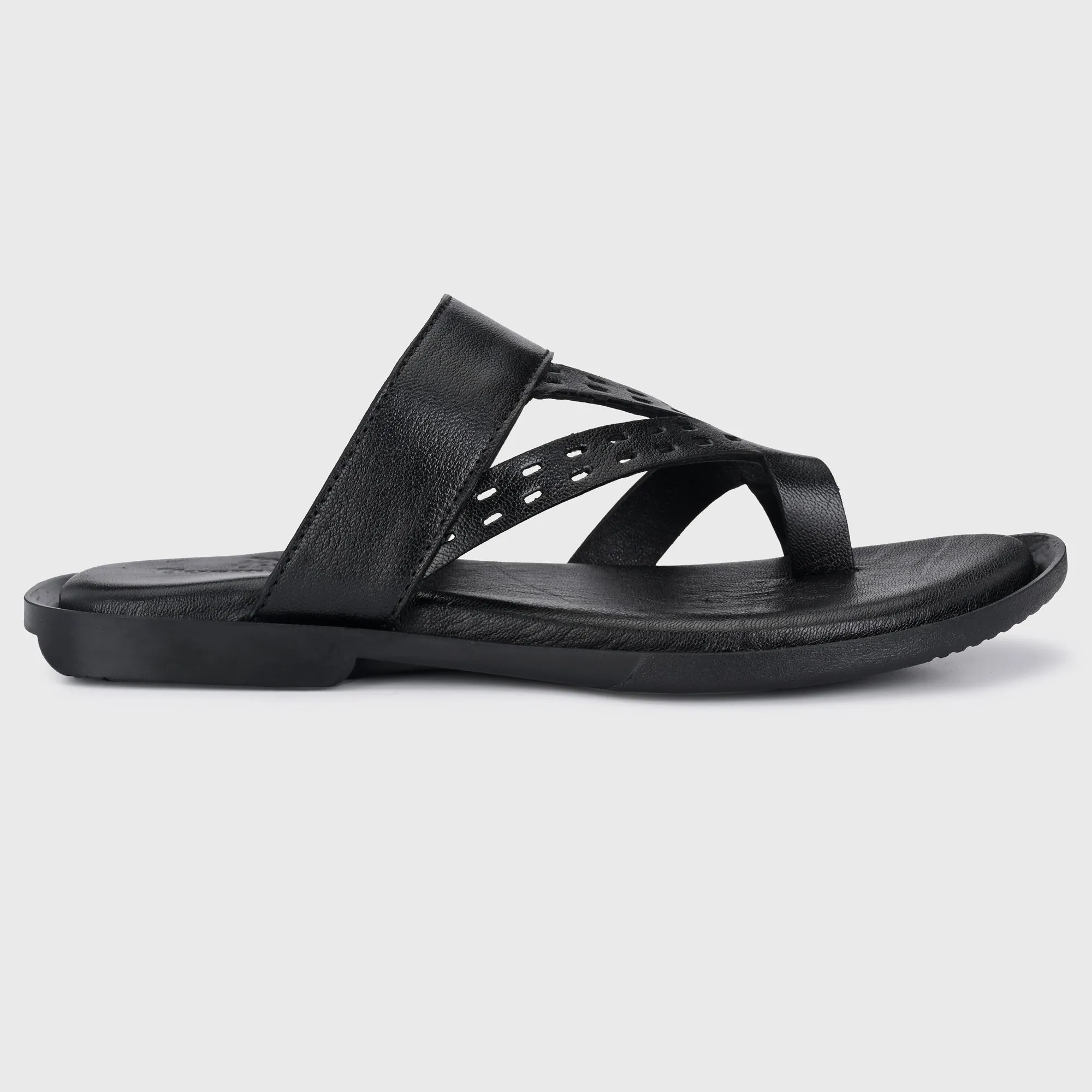 Luxurious Leather Slide Slippers for men's