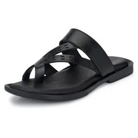 Luxurious Leather Slide Slippers for men's