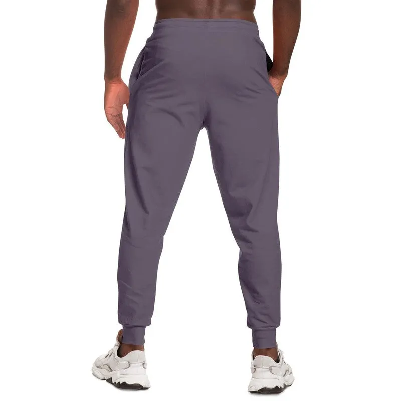 Medium Dark Purple Gray Joggers | Unisex | with PLUS sizes | Medium Dark Pale Pastel Purple Gray | C15M30Y0K60