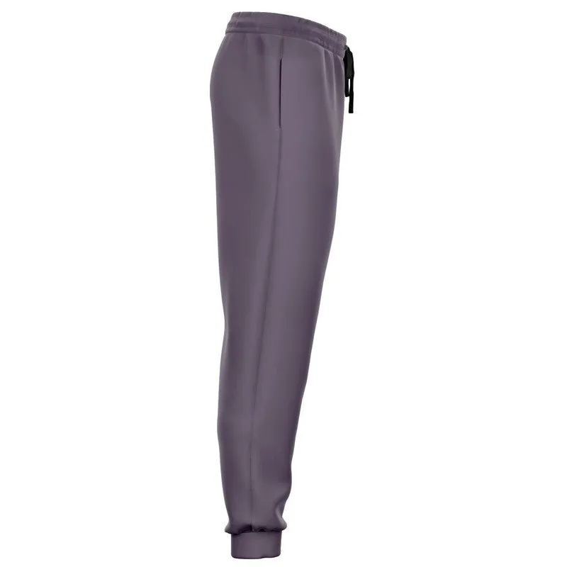 Medium Dark Purple Gray Joggers | Unisex | with PLUS sizes | Medium Dark Pale Pastel Purple Gray | C15M30Y0K60