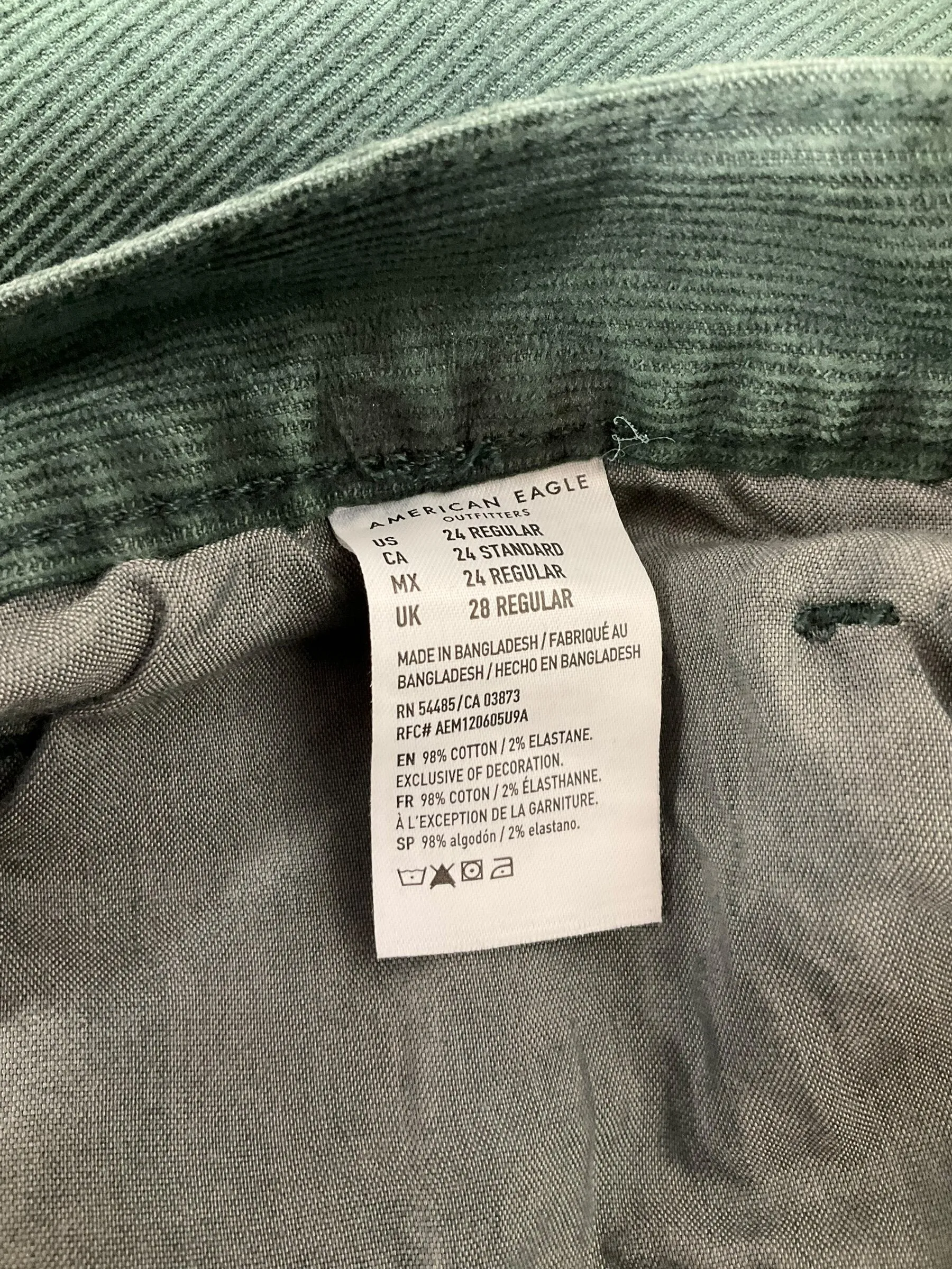Pants Corduroy By American  Size: 24