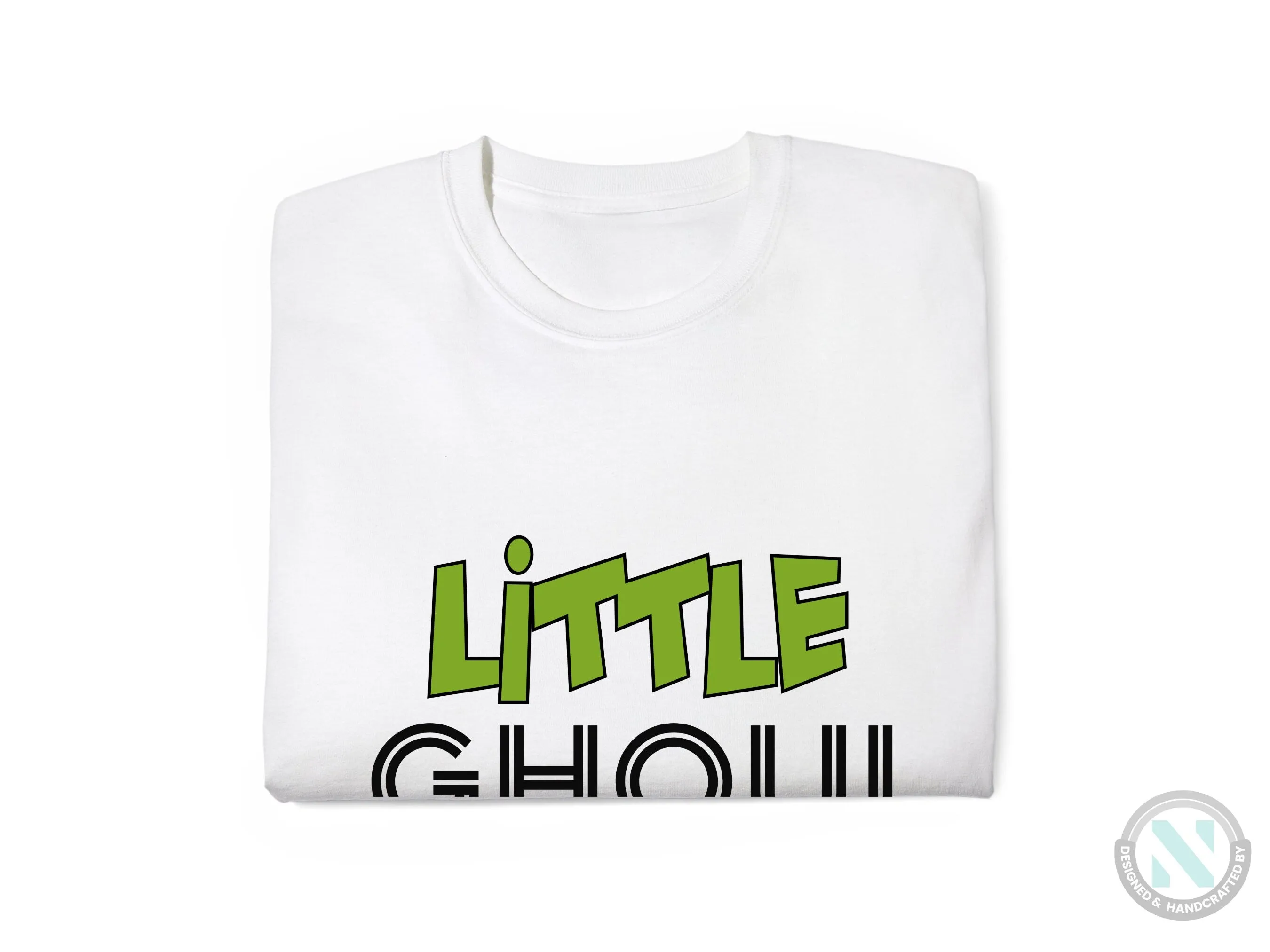 Personalize Name Baby Halloween Bodysuit With Little Ghoul