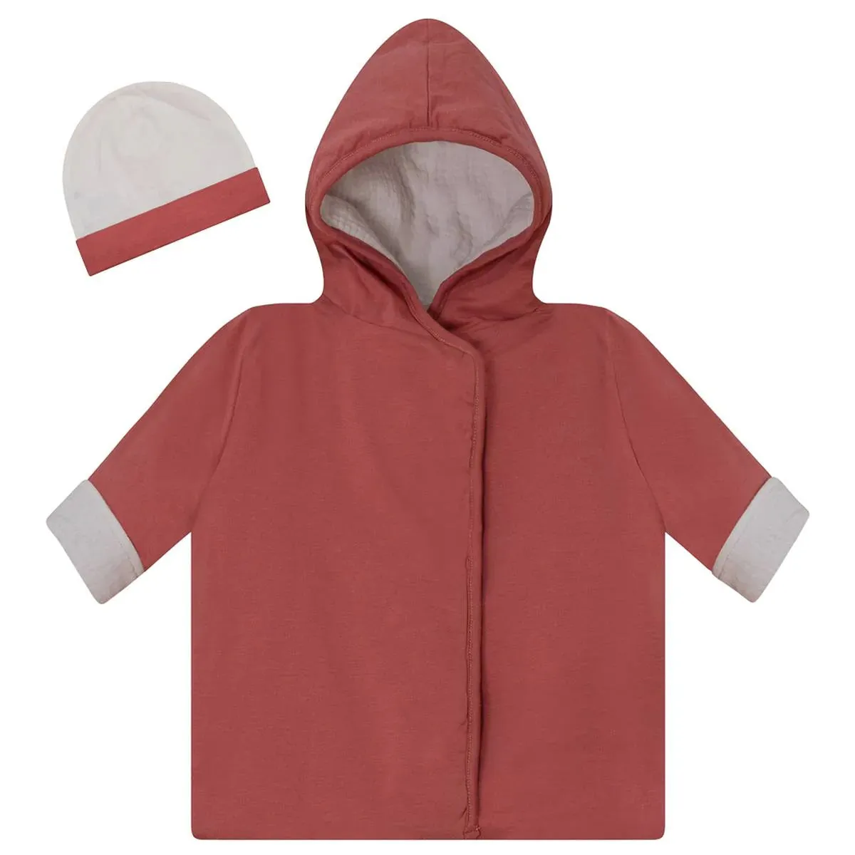 POMPOMME WHITE/RASPBERRY JACKET & HAT