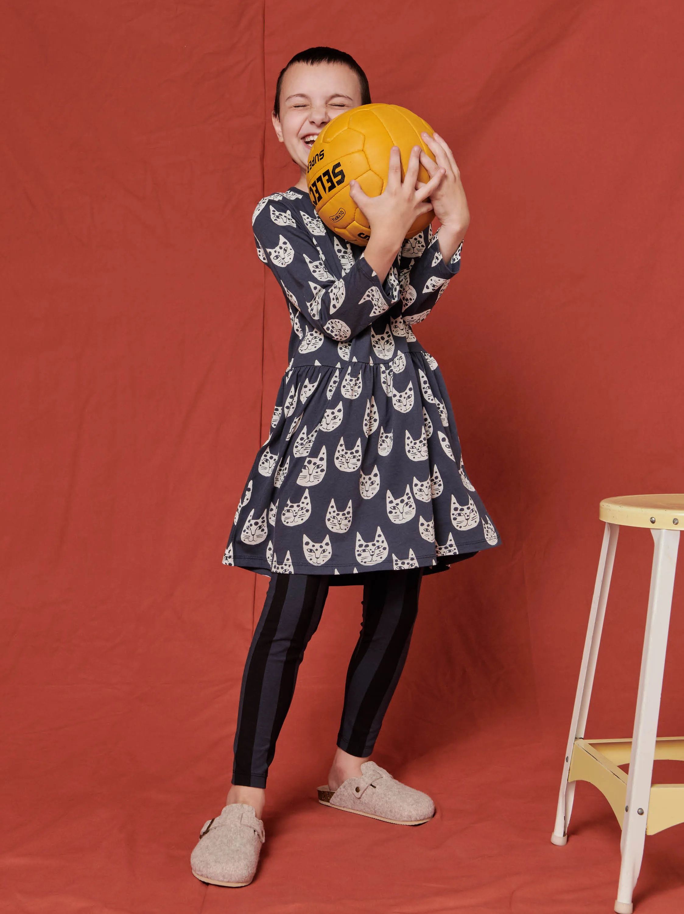 Printed Leggings- Subtle Stripes