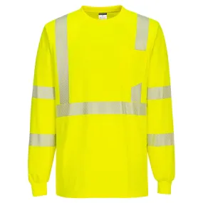 PW-S195 - Segmented Tape Long Sleeve T-shirt, Ea.