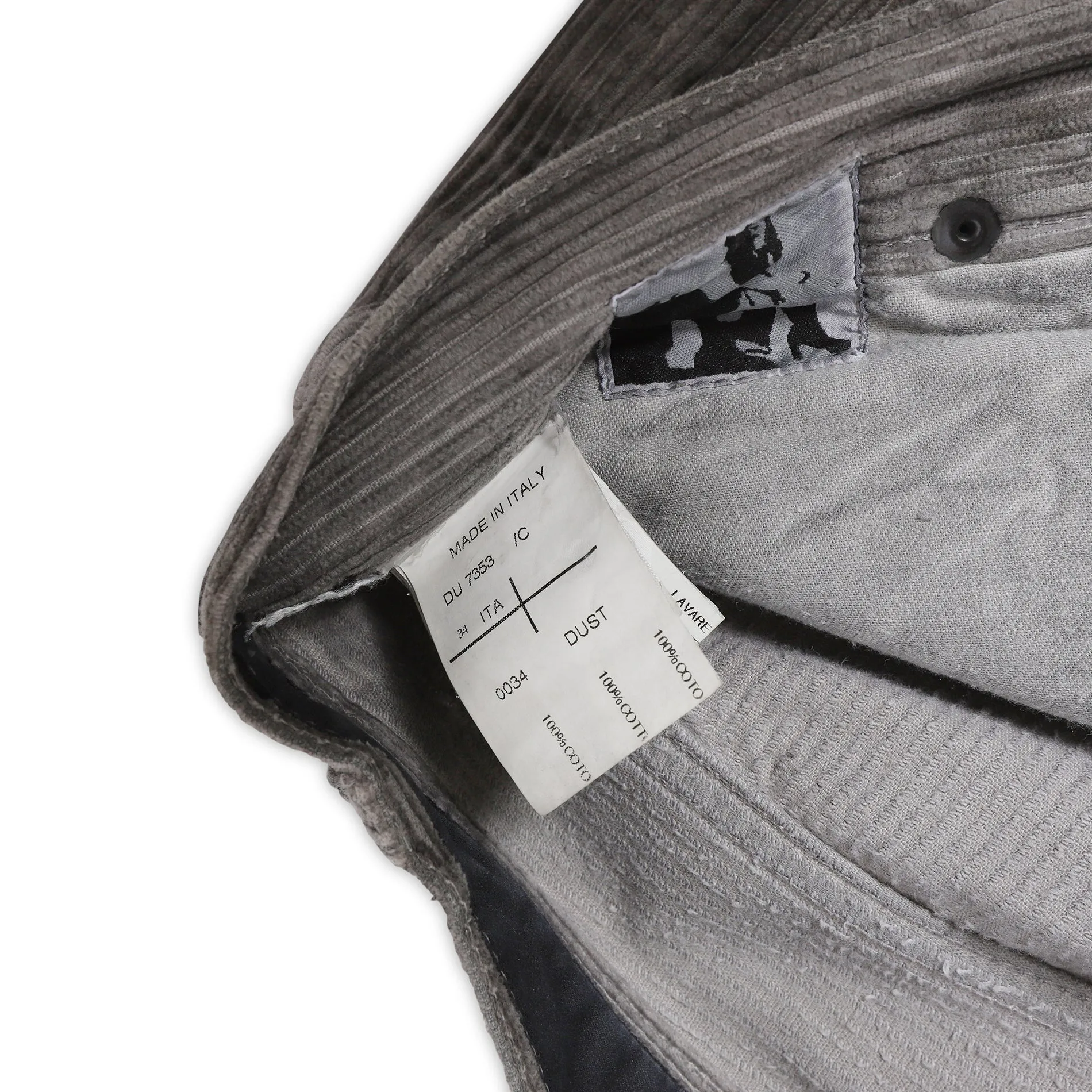 Rick Owens DRKSHDW Corduroy Detroit Cut Pants