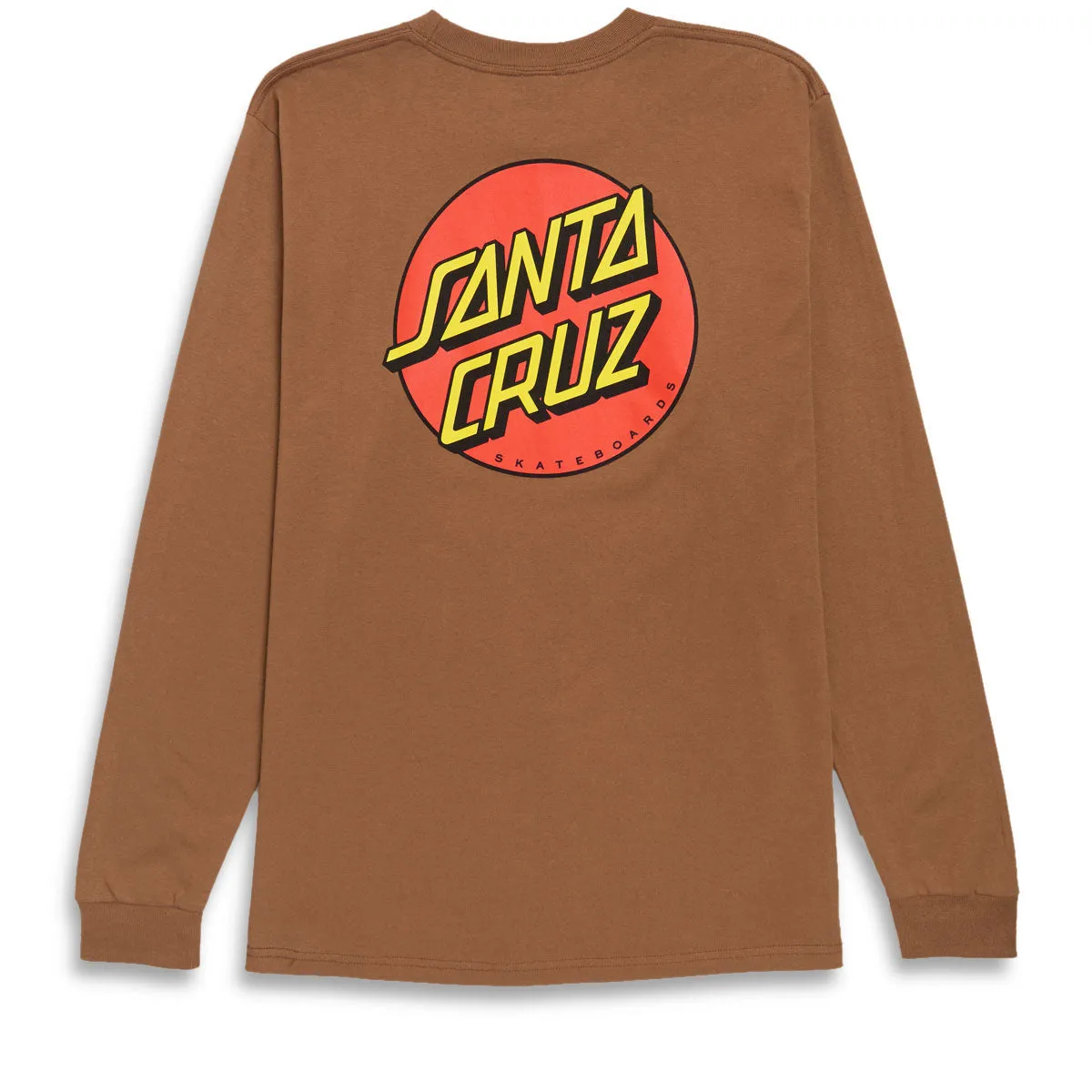 Santa Cruz Classic Dot Long Sleeve T-Shirt - Brown Sugar