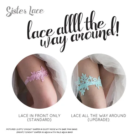Solid Gold Color Non-Slip Wedding Garter - The Elsie