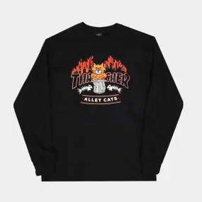 THRASHER ALLEY CATS LONG SLEEVE SHIRT