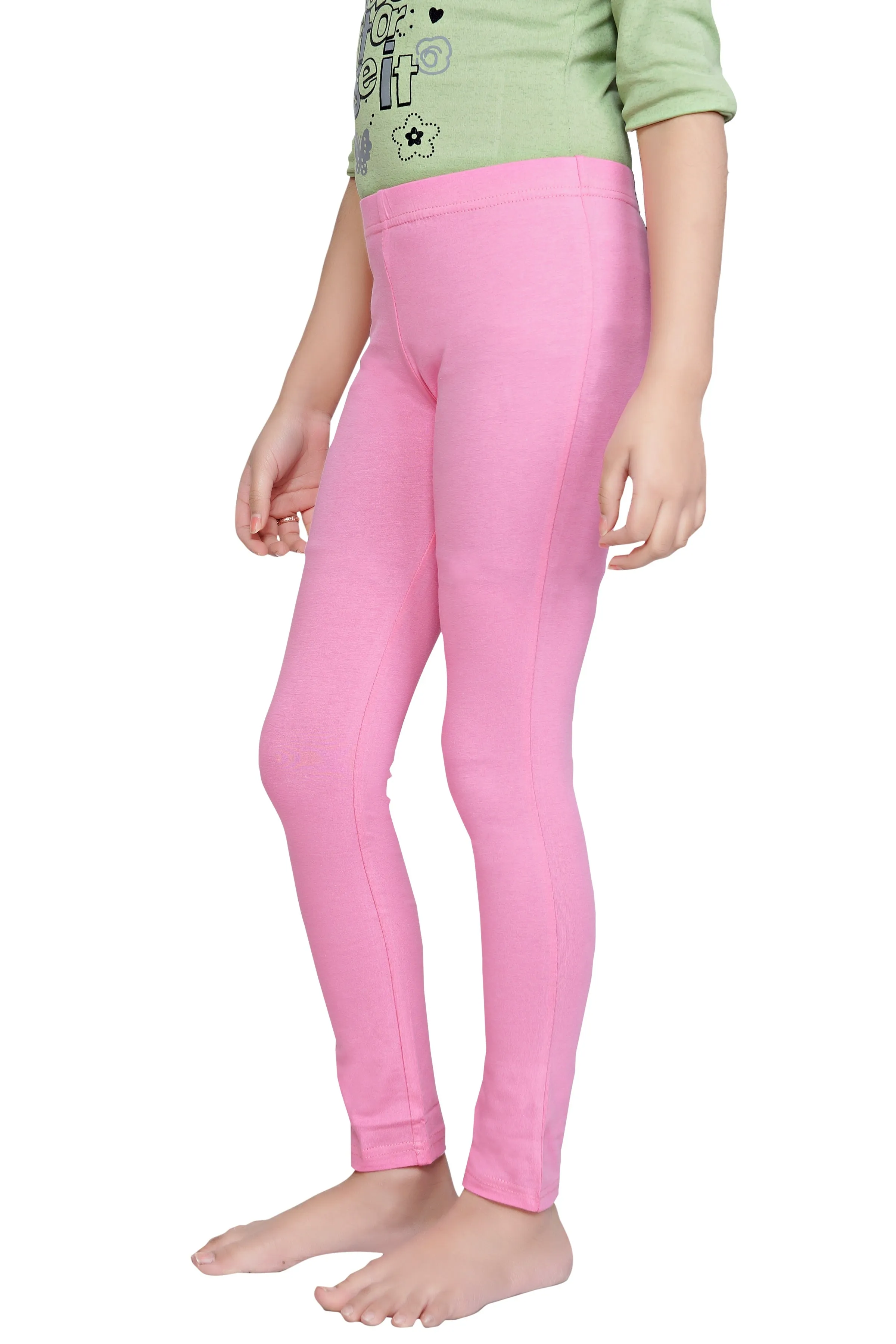 Tiny Girl Pink Colour Full Leggings