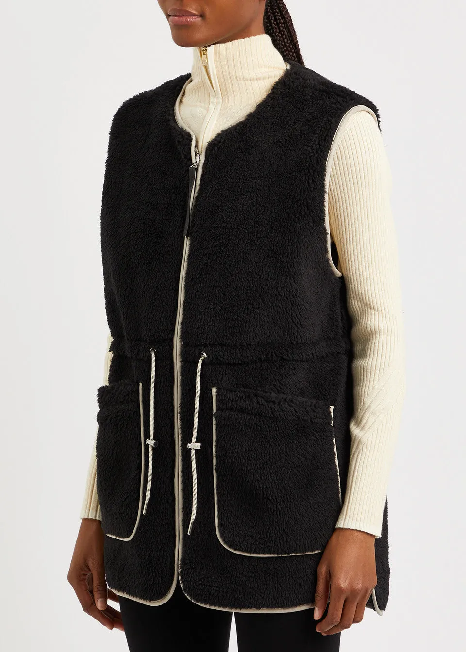 Varley Black Kestrel Fleece Gilet