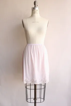 Vintage 1960s Mistee Pink Nylon Half Slip