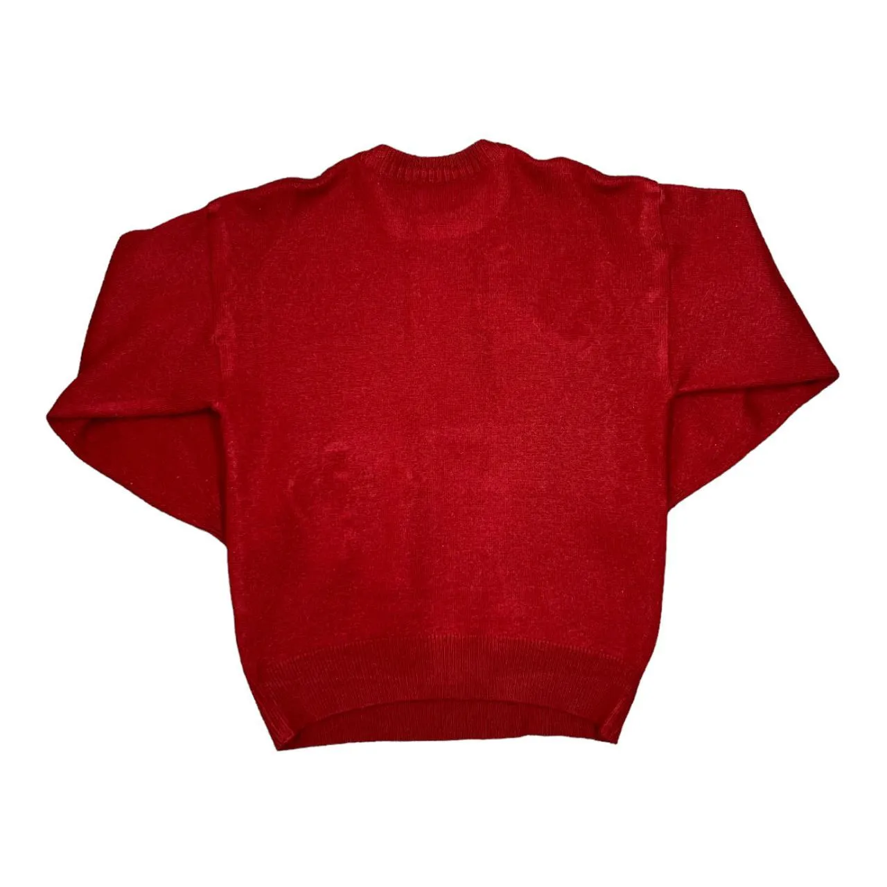 Vintage 90's GRIFONI "We Love Winter Sports" Embroidered Spellout Graphic Knit Crewneck Sweater Jumper